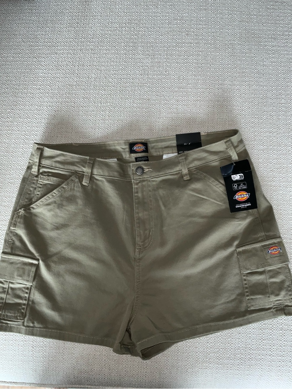 Dickies Women's Khaki Utility Cargo Shorts